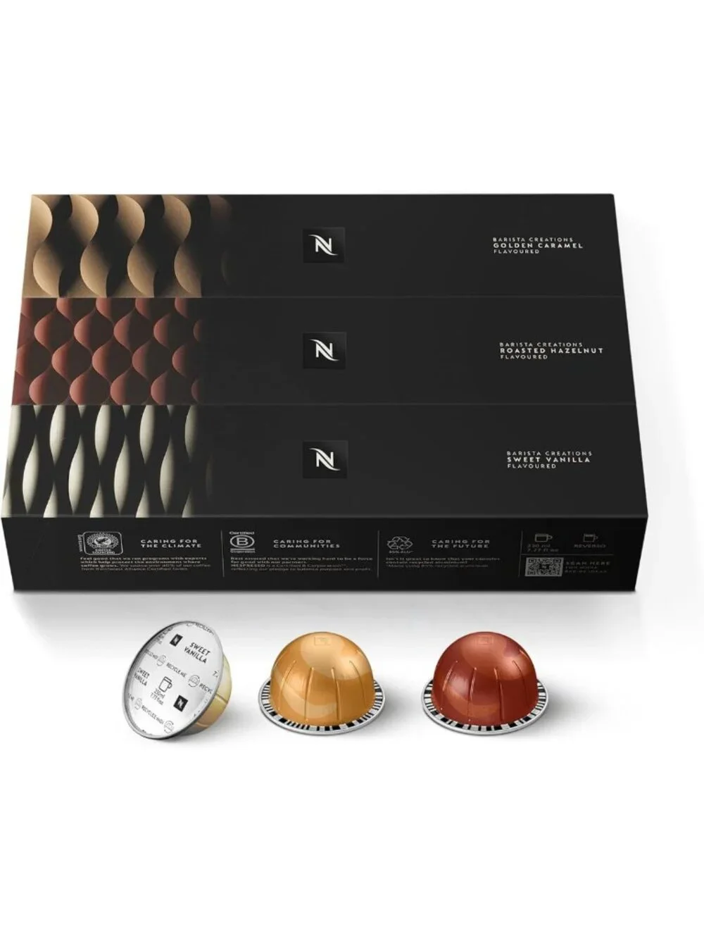 Medium Roast Coffee Pods - 30-Count Barista Flavored Capsules for Nespresso